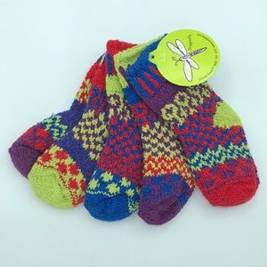 Solmate Socktini's Mismatched Socks Infant 6-12 Month Dragonfly Set of 5 - NWT